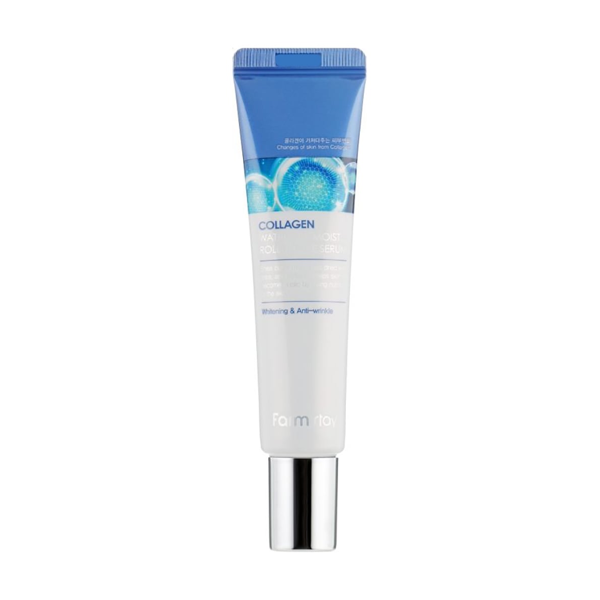 Сироватка-ролер для шкіри навколо очей FarmStay Collagen Water Full Moist Rolling Eye Serum з колагеном, 25 мл